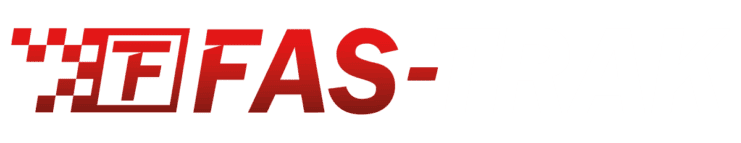 Fas-Trak Logo in Red and White